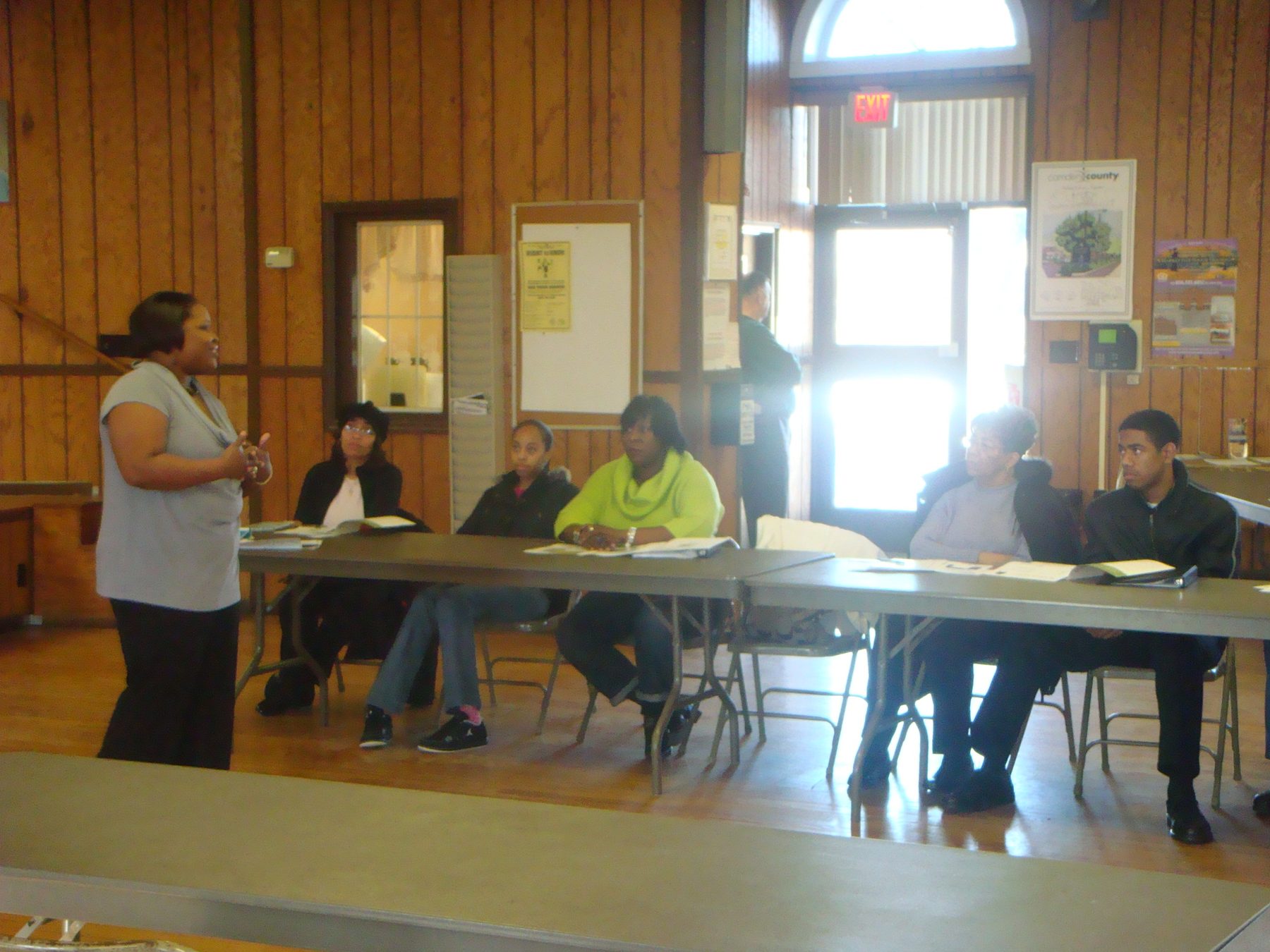 Academy facilitator leading a leadership discussion with participants