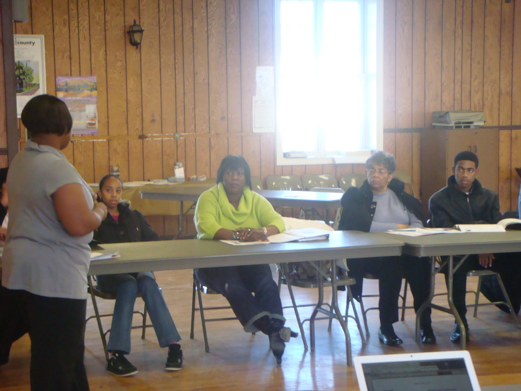 Facilitator leading a roundtable discussion with Academy participants